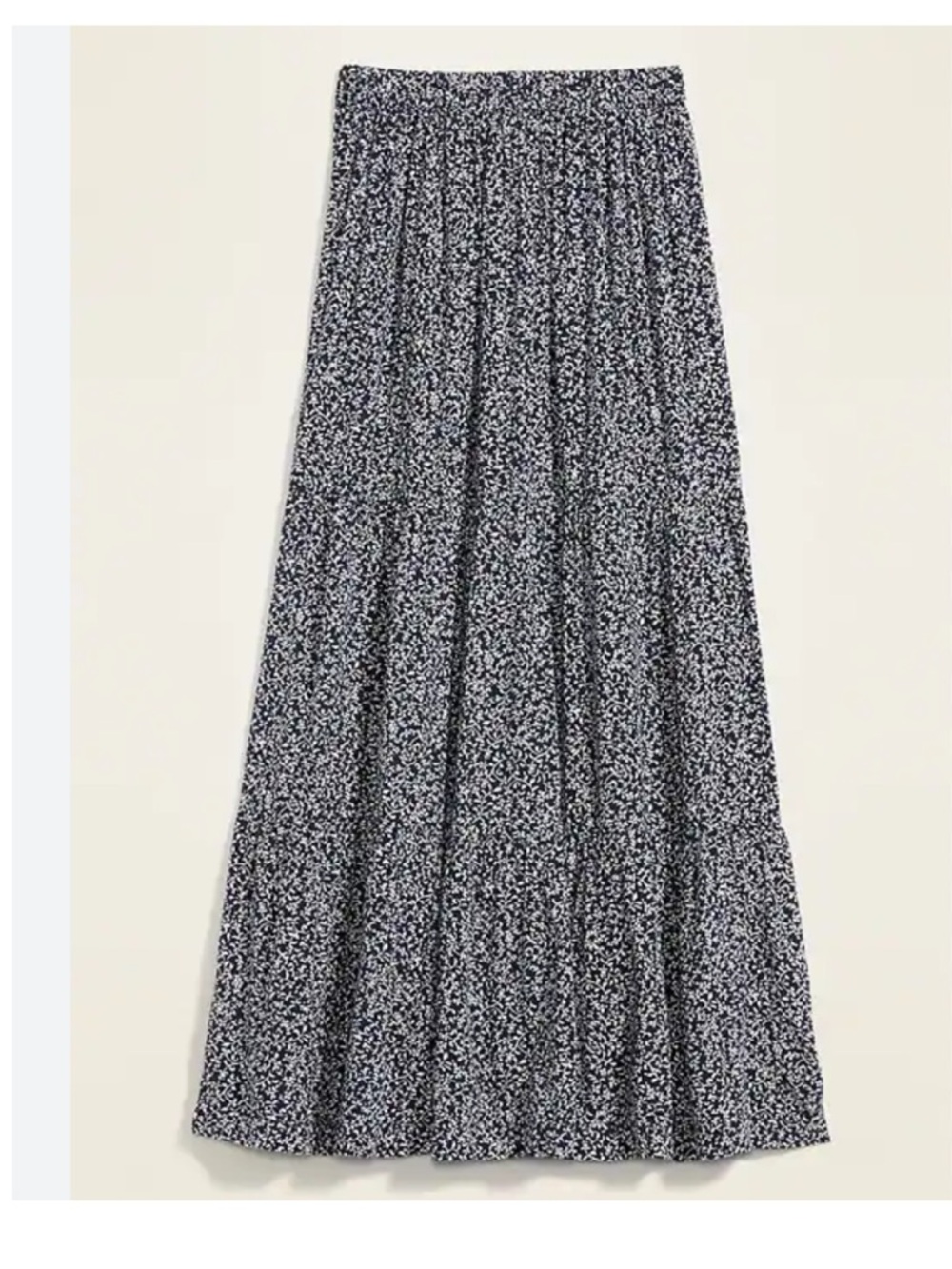 OLD NAVY Small Printed Tiered-Hem Maxi Skirt